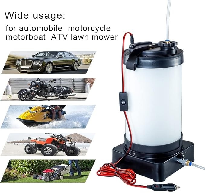 Trocador Electric 12V Oil & Fluid Extractor Pump, 6-Liter tank